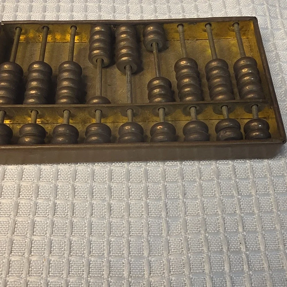 Vintage Abacus Mathematics Counting Tool Made‎ in Hong Kong Ages 8-11